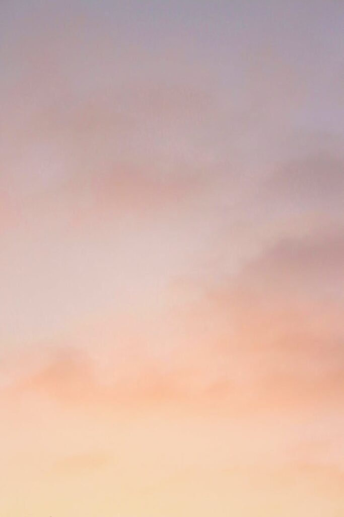 orange clouds in the sky