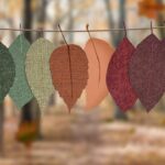 leaves hang on rope