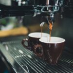 close up of coffee cup
