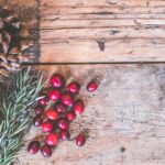 red fruits on table