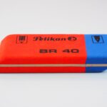 blue office eraser orange