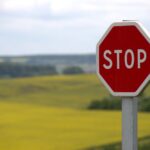 red stop sign