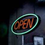 photo of open signage