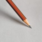 pencil on white paper