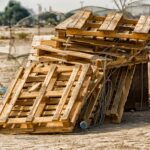 brown wooden pallets