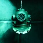 old underwater diving helm