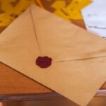 brown paper envelope on table