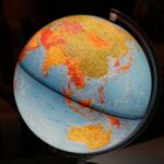 blue and yellow globe