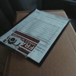 document on top of a box