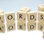 words text scrabble blocks