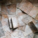 assorted map pieces