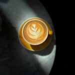 cappuccino in ceramic mug