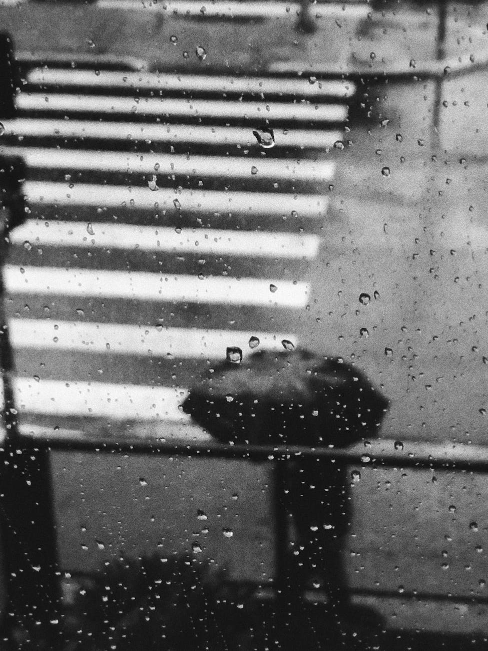 water dew on clear glass panel