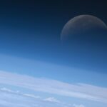 Moon Over Earth (Archive: NASA, International Space Station, 10/12/09)