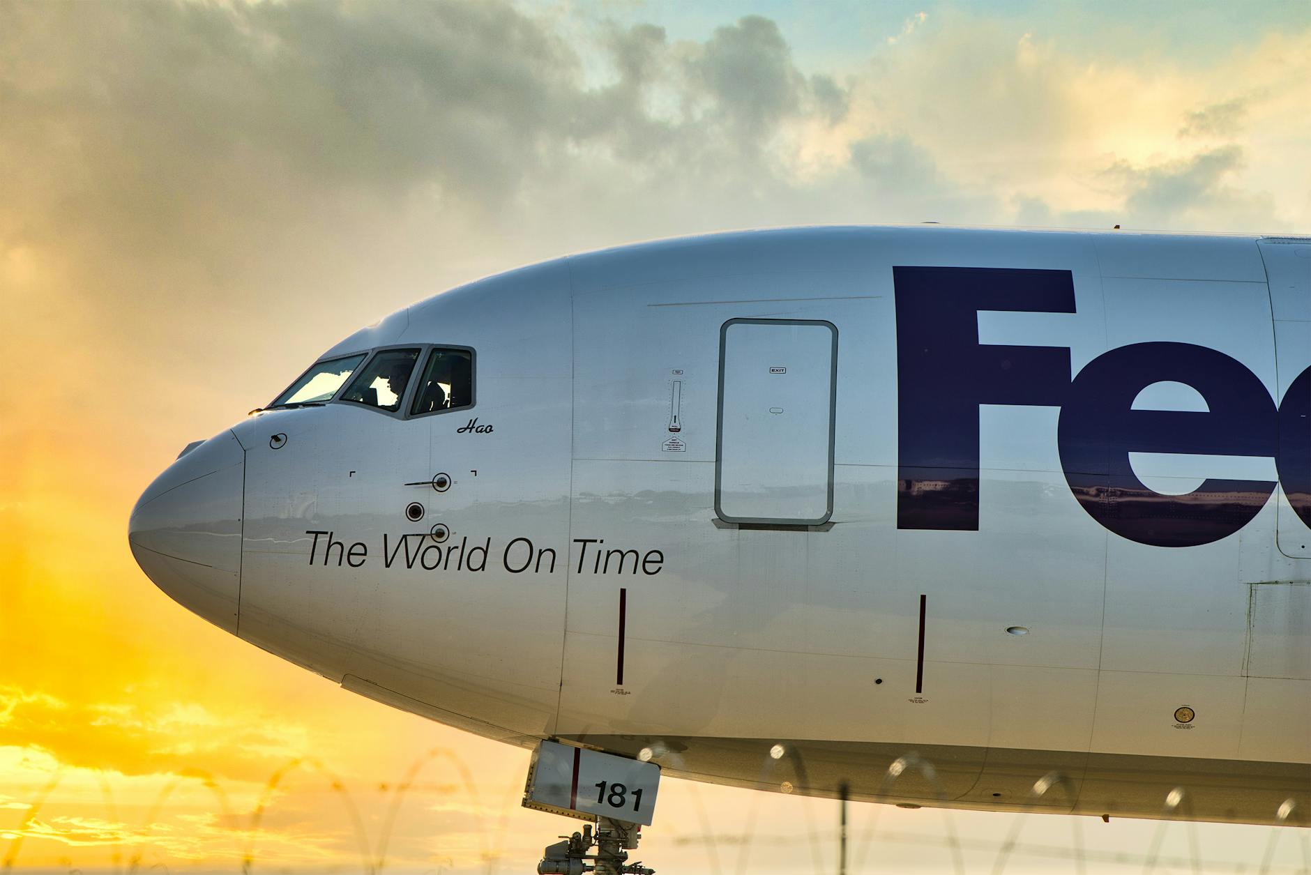 close up shot of an aircraft
