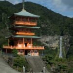 temple of crossing the blue shore and nachi falls