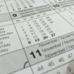 white calendar